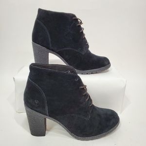 timberland high heels black